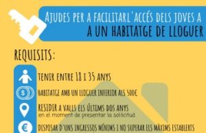 Nova convocatòria d’ajuts per habitatges de lloguer adreçats a joves