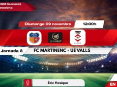 DIRECTE. Diumenge 12h. Martinenc – UE Valls
