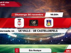 DIRECTE. Diumenge 16.30h. UE Valls – Castelldefels