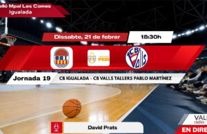 DIRECTE. Dissabte 18.30h. CB Igualada – CB Valls